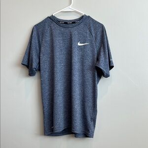 Nike Swim SPF 40 Blue Short Sleeve Tee for Active Comfort